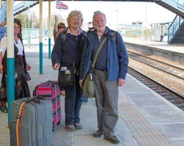 Liz &amp; Tony Barron at Barry station